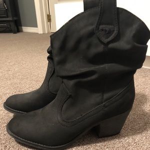Black cowboy style boots